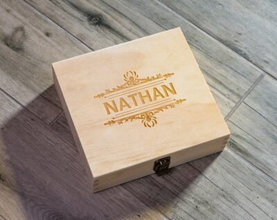Groomsmen Cigar Box, Gift Box, Best Man Box, Engraved Cigar Box, Wooden Cigar Box, Personalized Cigar Box, Groomsmen Present, Wedding Box - image3